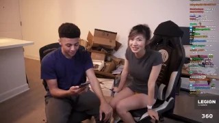 Leena Xu TSM Upskirt Flash Panties Twitch Video