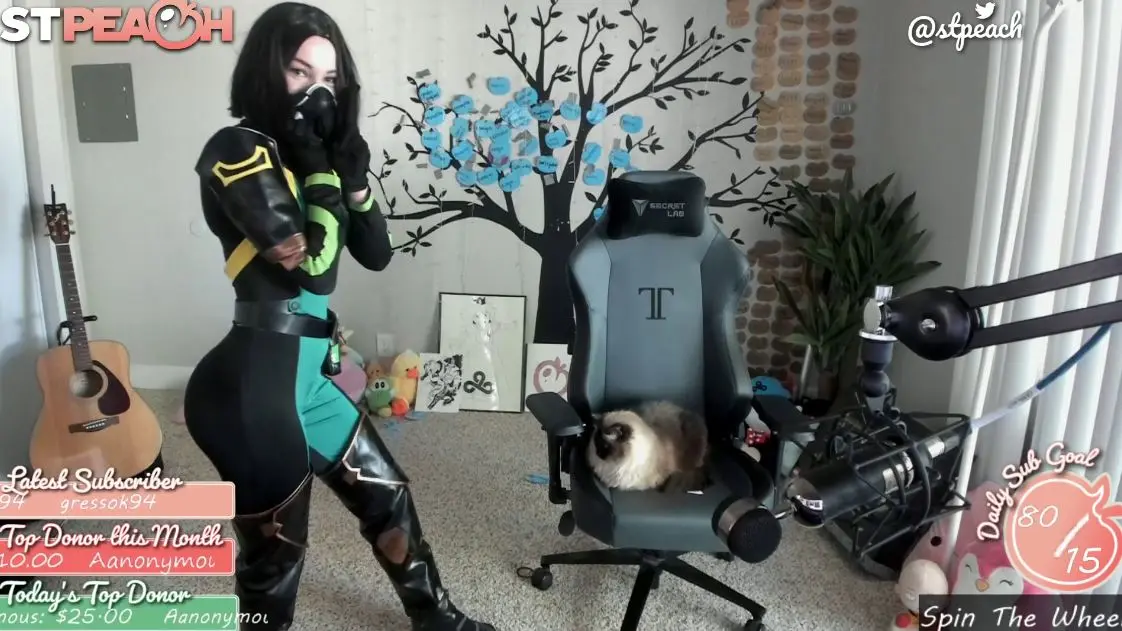 STPeach Viper Cosplay Big culo Booty Twitch Video
