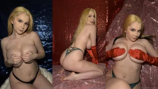 Lingerie navideña Topless Handbra Fotos