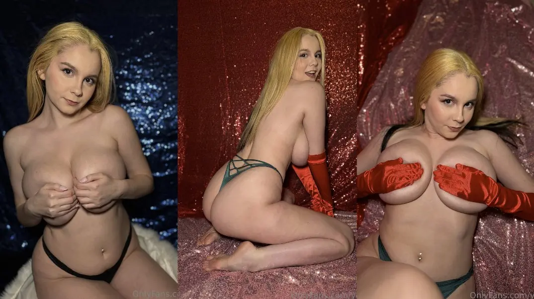 Lingerie navideña Topless Handbra Fotos